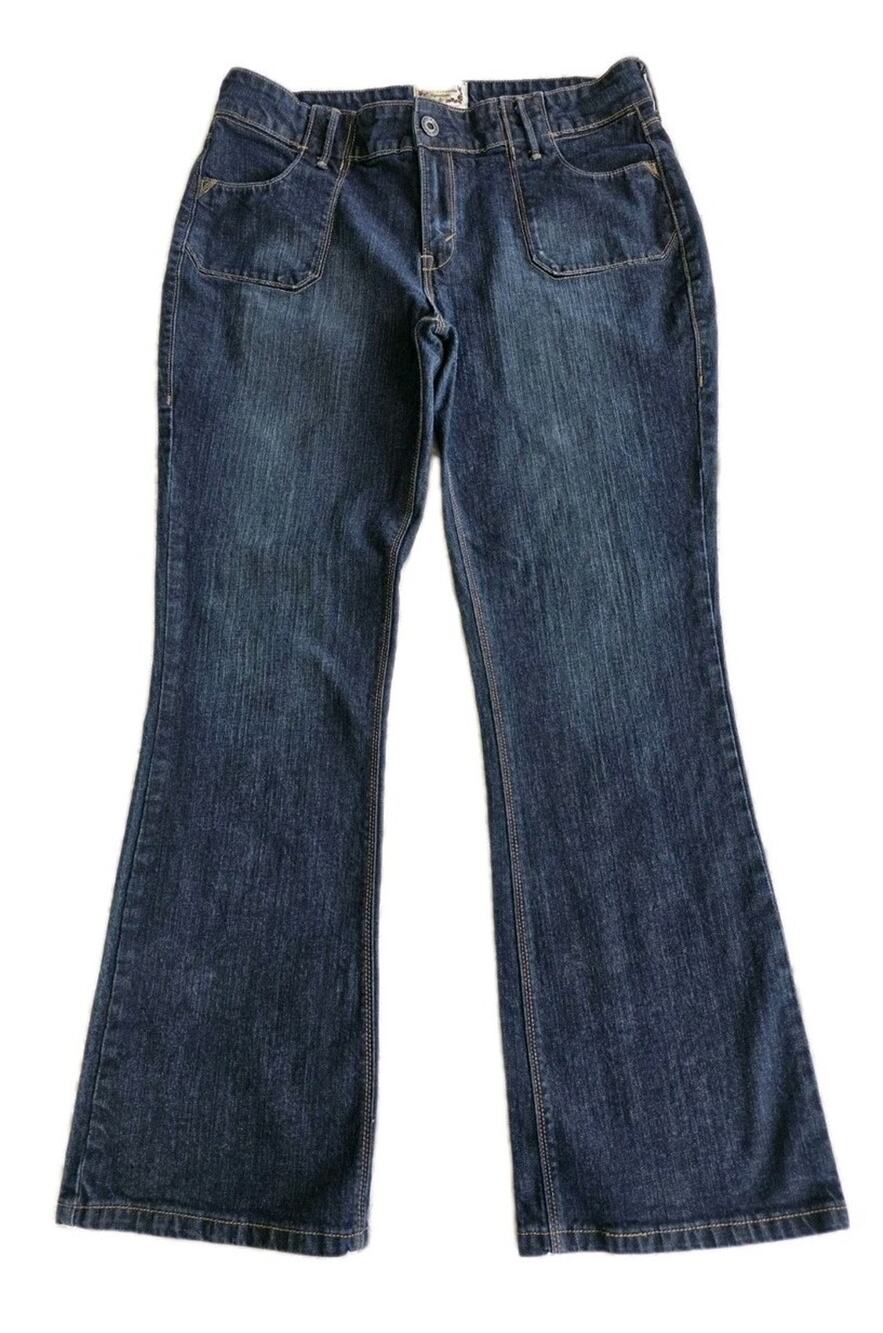 Levi Strauss Signature Women's Size 14 Jeans Denim Low Rise Bootcut 99% Cotton